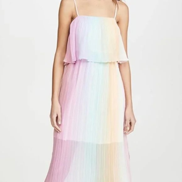 NWT O.P.T Rainbow Dress - Picture 1 of 5